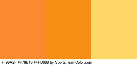 #F98A2F #F78E16 #FFD668 Colors