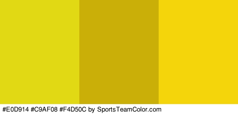 #E0D914 #C9AF08 #F4D50C Colors