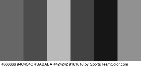 #666666 #4C4C4C #BABABA #424242 #161616 #919191 Colors