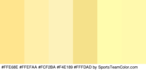 #FFE68E #FFEFAA #FCF2BA #F4E189 #FFFDAD #FFF9AD Colors