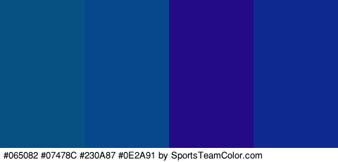 #065082 #07478C #230A87 #0E2A91 Colors