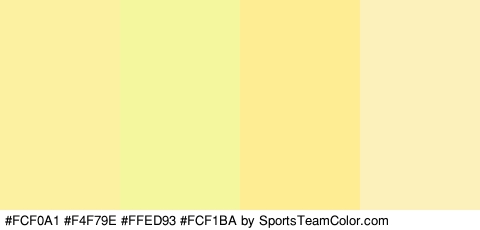 #FCF0A1 #F4F79E #FFED93 #FCF1BA Colors