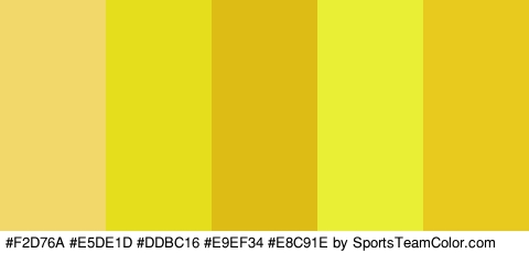 #F2D76A #E5DE1D #DDBC16 #E9EF34 #E8C91E Colors