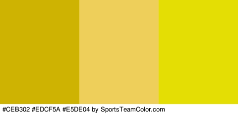 #CEB302 #EDCF5A #E5DE04 Colors