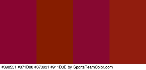 #890531 #871D00 #870931 #911D0E Colors