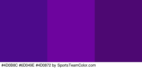 #4D0B8C #6D049E #4D0872 Colors