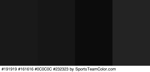 #191919 #161616 #0C0C0C #232323 Colors