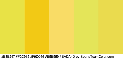 #E8E247 #F2C915 #F9DC66 #E5E559 #EADA4D Colors