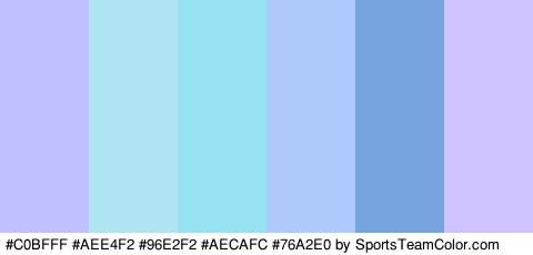 #C0BFFF #AEE4F2 #96E2F2 #AECAFC #76A2E0 #CEC2FC Colors