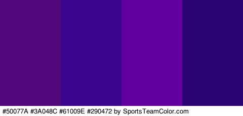 #50077A #3A048C #61009E #290472 Colors