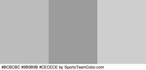 #BCBCBC #9B9B9B #CECECE Colors