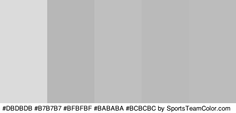 #DBDBDB #B7B7B7 #BFBFBF #BABABA #BCBCBC Colors