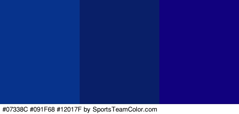 #07338C #091F68 #12017F Colors