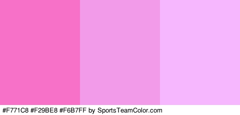 #F771C8 #F29BE8 #F6B7FF Colors