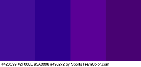 #420C99 #2F008E #5A0096 #490272 Colors