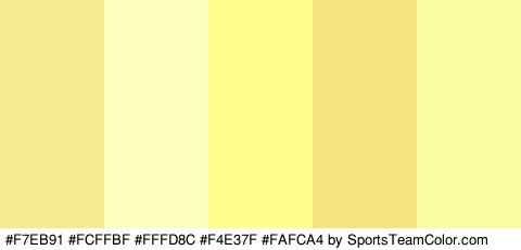 #F7EB91 #FCFFBF #FFFD8C #F4E37F #FAFCA4 Colors