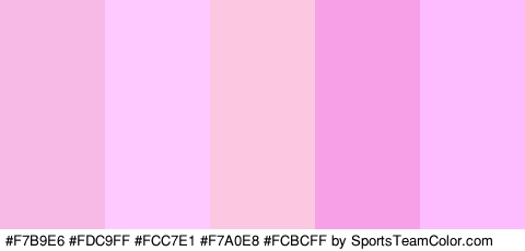 #F7B9E6 #FDC9FF #FCC7E1 #F7A0E8 #FCBCFF Colors