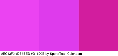 #EC43F2 #DE3BED #D11D9E Colors