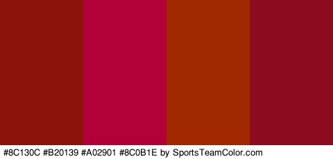 #8C130C #B20139 #A02901 #8C0B1E Colors