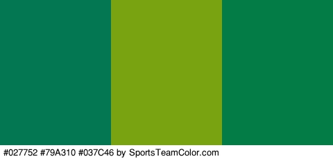 #027752 #79A310 #037C46 Colors