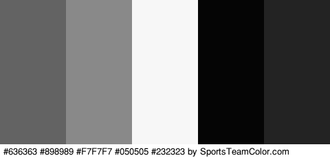 #636363 #898989 #F7F7F7 #050505 #232323 Colors