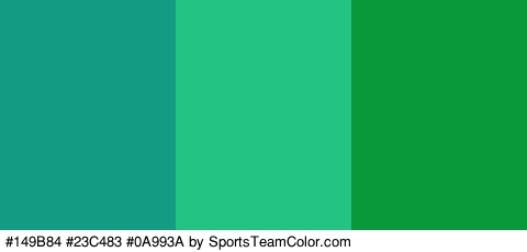 #149B84 #23C483 #0A993A Colors