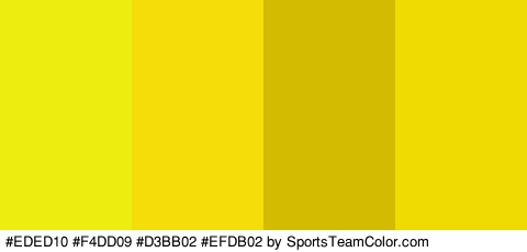 #EDED10 #F4DD09 #D3BB02 #EFDB02 Colors