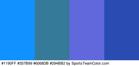 #1190FF #357B99 #6068DB #294BB2 Colors