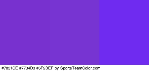 #7831CE #7734D3 #6F2BEF Colors