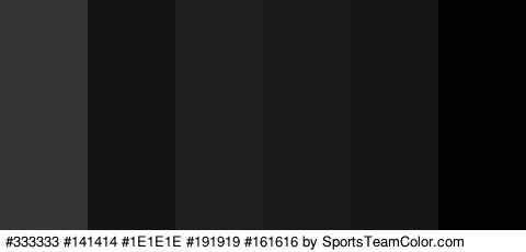 #333333 #141414 #1E1E1E #191919 #161616 #020202 Colors