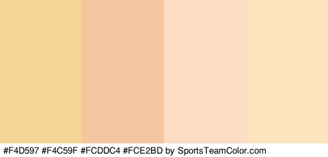 #F4D597 #F4C59F #FCDDC4 #FCE2BD Colors