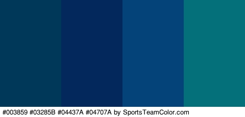 #003859 #03285B #04437A #04707A Colors