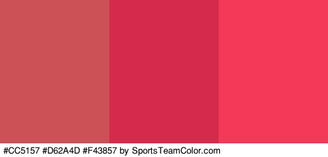 #CC5157 #D62A4D #F43857 Colors