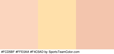 #FCD5BF #FFE0AA #F4C5AD Colors