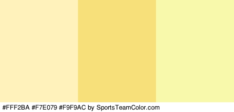 #FFF2BA #F7E079 #F9F9AC Colors