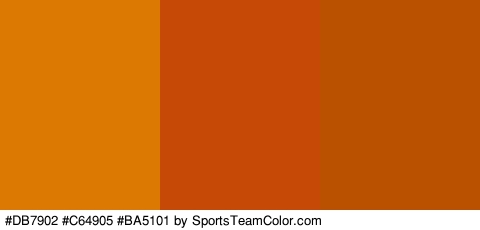 #DB7902 #C64905 #BA5101 Colors