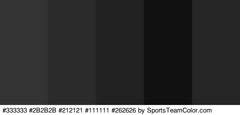 #333333 #2B2B2B #212121 #111111 #262626 Colors