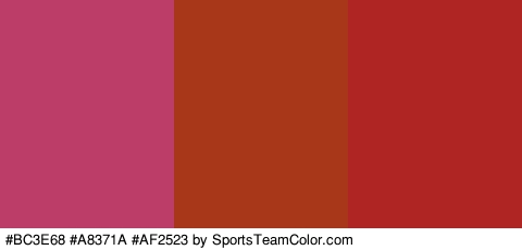 #BC3E68 #A8371A #AF2523 Colors