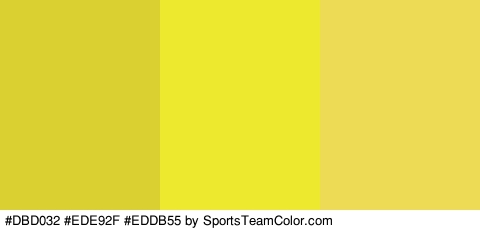 #DBD032 #EDE92F #EDDB55 Colors