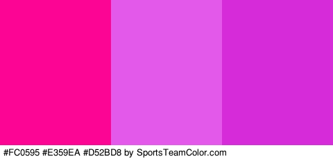 #FC0595 #E359EA #D52BD8 Colors