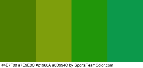 #4E7F00 #7E9E0C #21960A #0D994C Colors