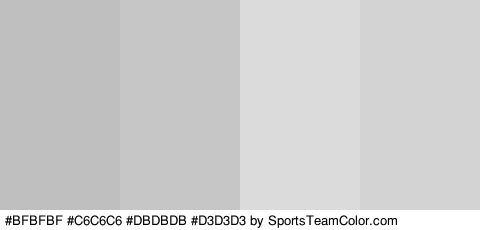 #BFBFBF #C6C6C6 #DBDBDB #D3D3D3 Colors