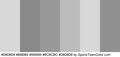 #D8D8D8 #898989 #999999 #BCBCBC #D8D8D8 #919191 Colors