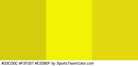 #D3CD0C #F2F207 #E2D80F Colors