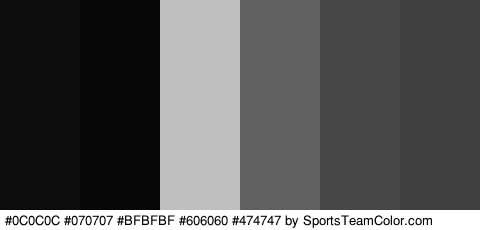 #0C0C0C #070707 #BFBFBF #606060 #474747 #3F3F3F Colors