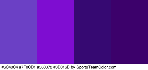 #6C40C4 #7F0CD1 #360872 #3D016B Colors