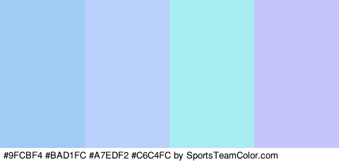 #9FCBF4 #BAD1FC #A7EDF2 #C6C4FC Colors