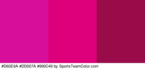 #D60E9A #DD007A #990C49 Colors