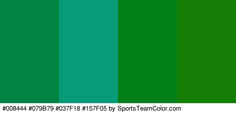 #008444 #079B79 #037F18 #157F05 Colors