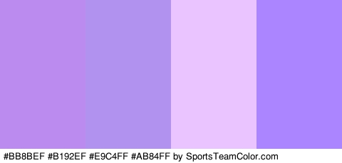 #BB8BEF #B192EF #E9C4FF #AB84FF Colors